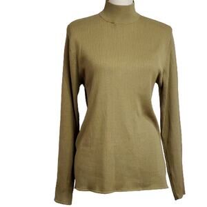 Studio 3000 Knits Crew Neck Silk Sweater Career Business Casual EUC Large